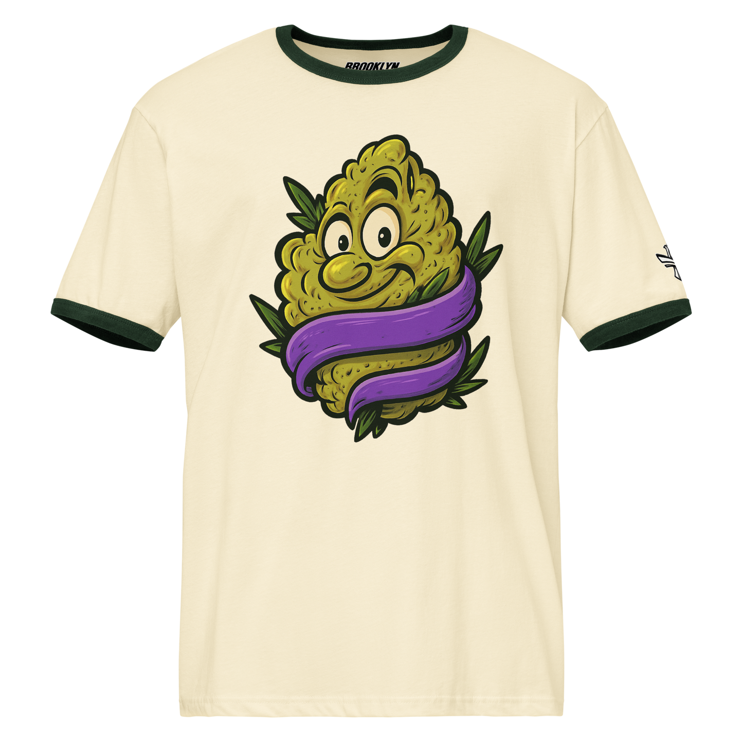 Sparksky & Dutch™ "Purple Ribbon" Ringer Tee