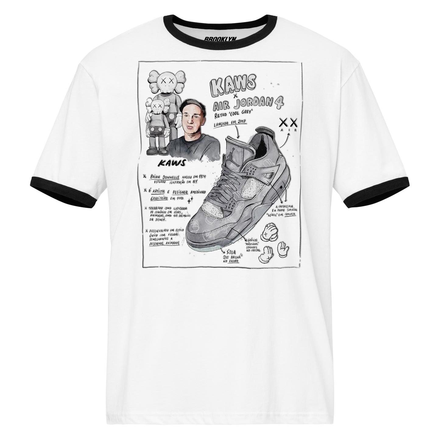 Sole Providerz™ AJ4 "All for the KAWS" Ringer Tee