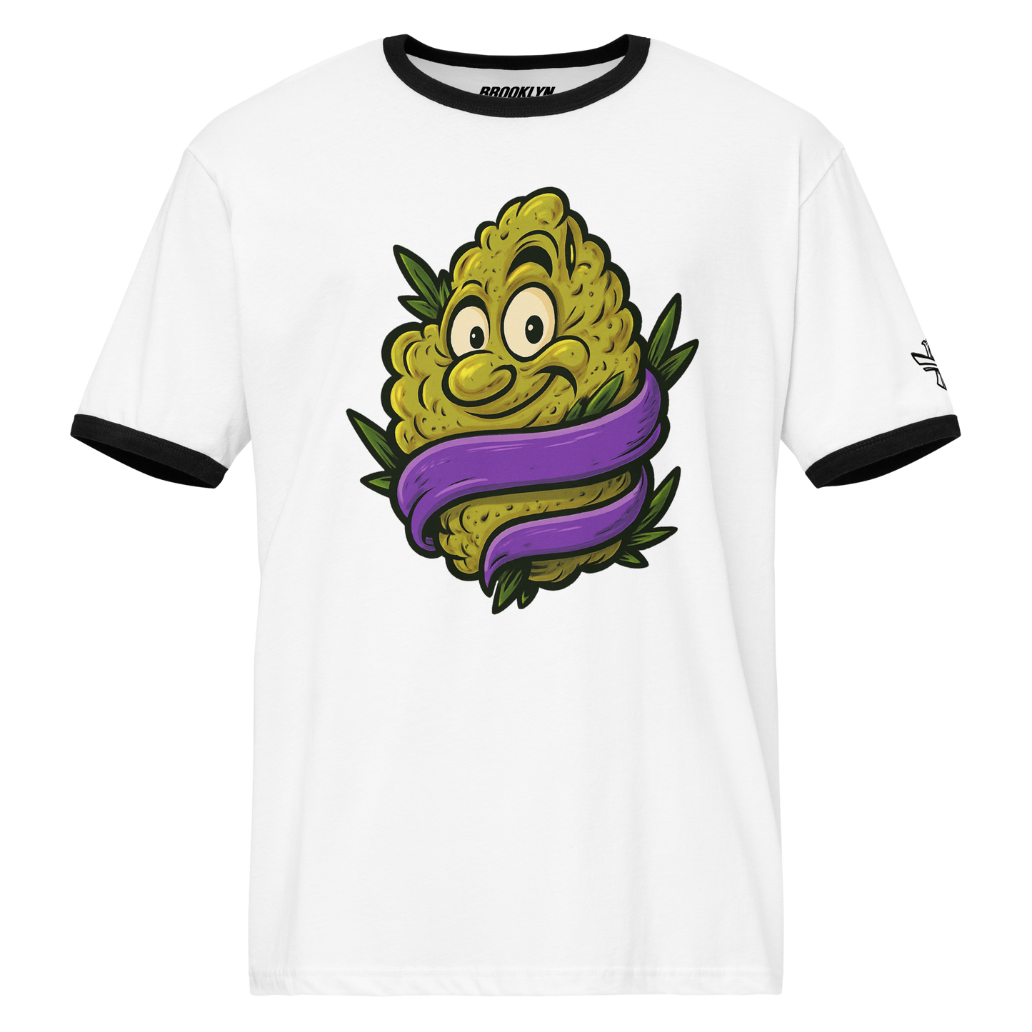Sparksky & Dutch™ "Purple Ribbon" Ringer Tee