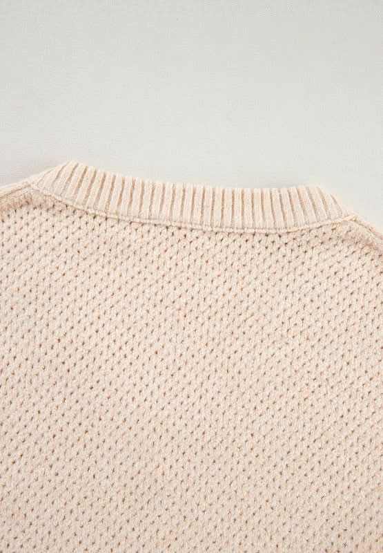 Trendsi V-Neck Sweater Women's Casual Long Sleeve Top Wardrobe Essential