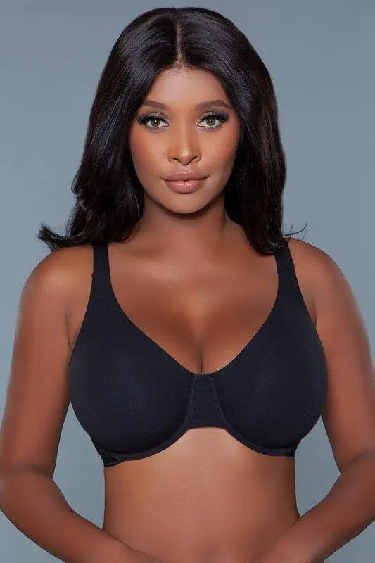 Premium BE WICKED Veronica Bra Plus Size 38DD Black Full Coverage