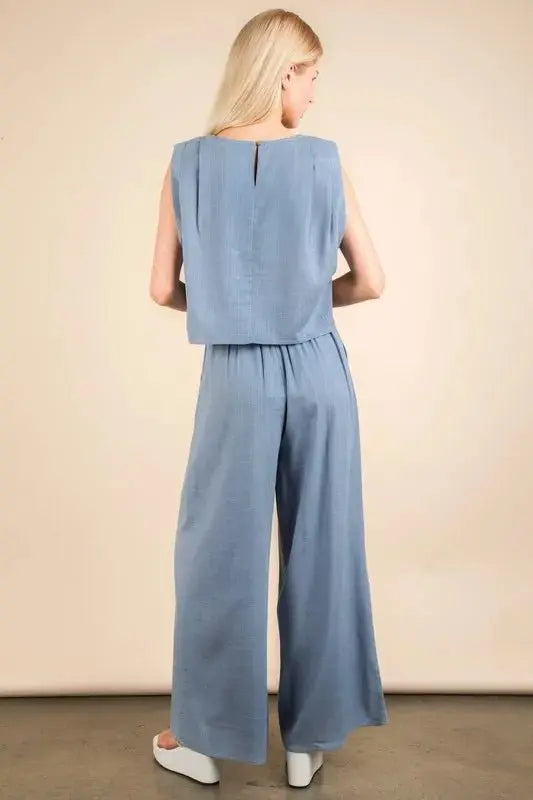 Women's Two Piece Set - Woven - Coordinated Top & Pants