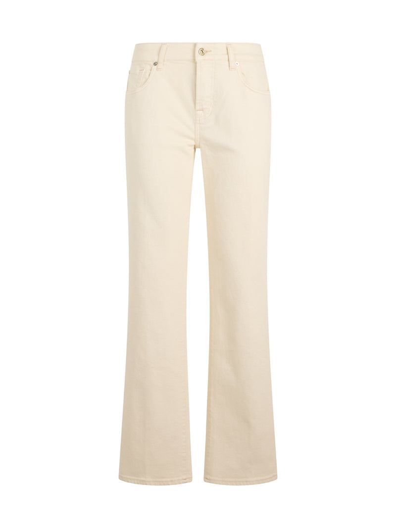 7 For All Mankind High-Rise Straight Jeans in Moondust