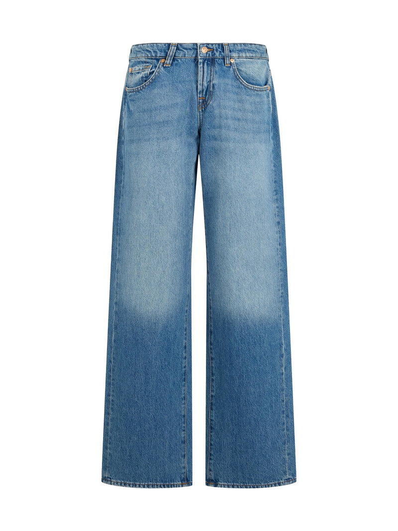 7 For All Mankind Wide-Leg Jeans in Shadowcrest