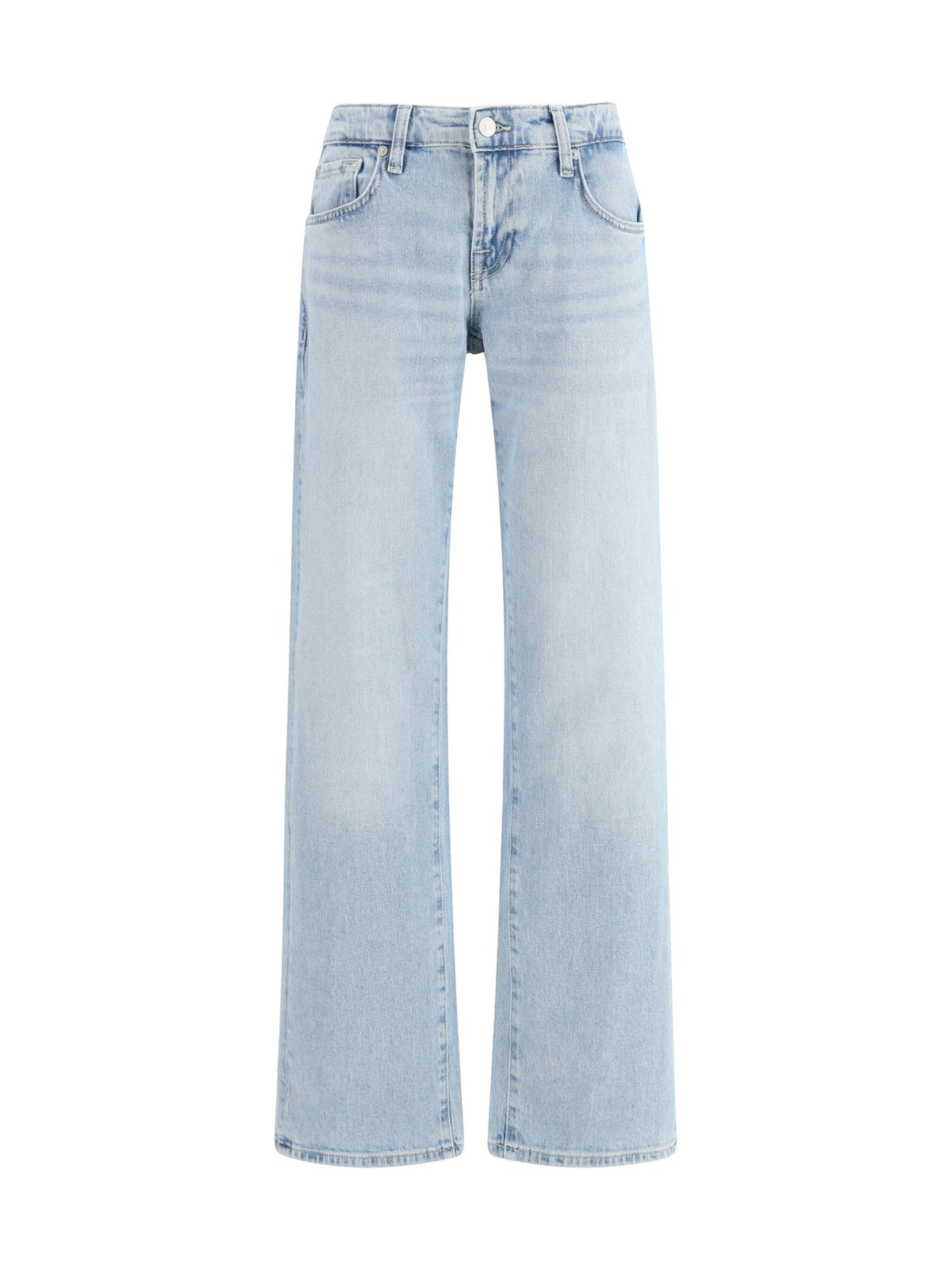 7 For All Mankind Low Straight Jeans in Sea Breeze