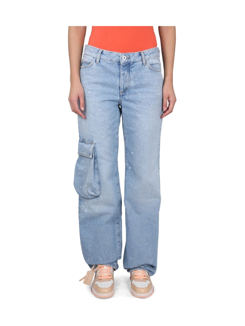 OFF-WHITE Toybox Jeans with Cargo Pocket