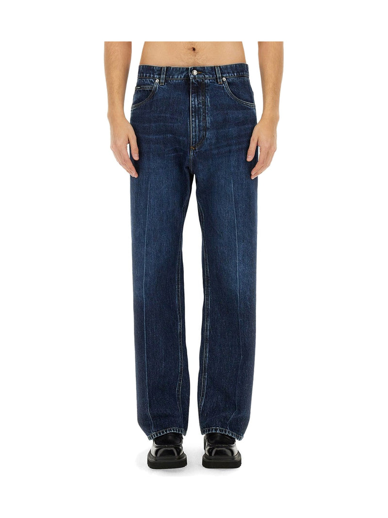 Dolce & Gabbana Oversized Jeans in Dark Blue