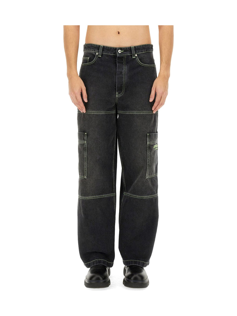 OFF-WHITE Cargo Jeans in Black