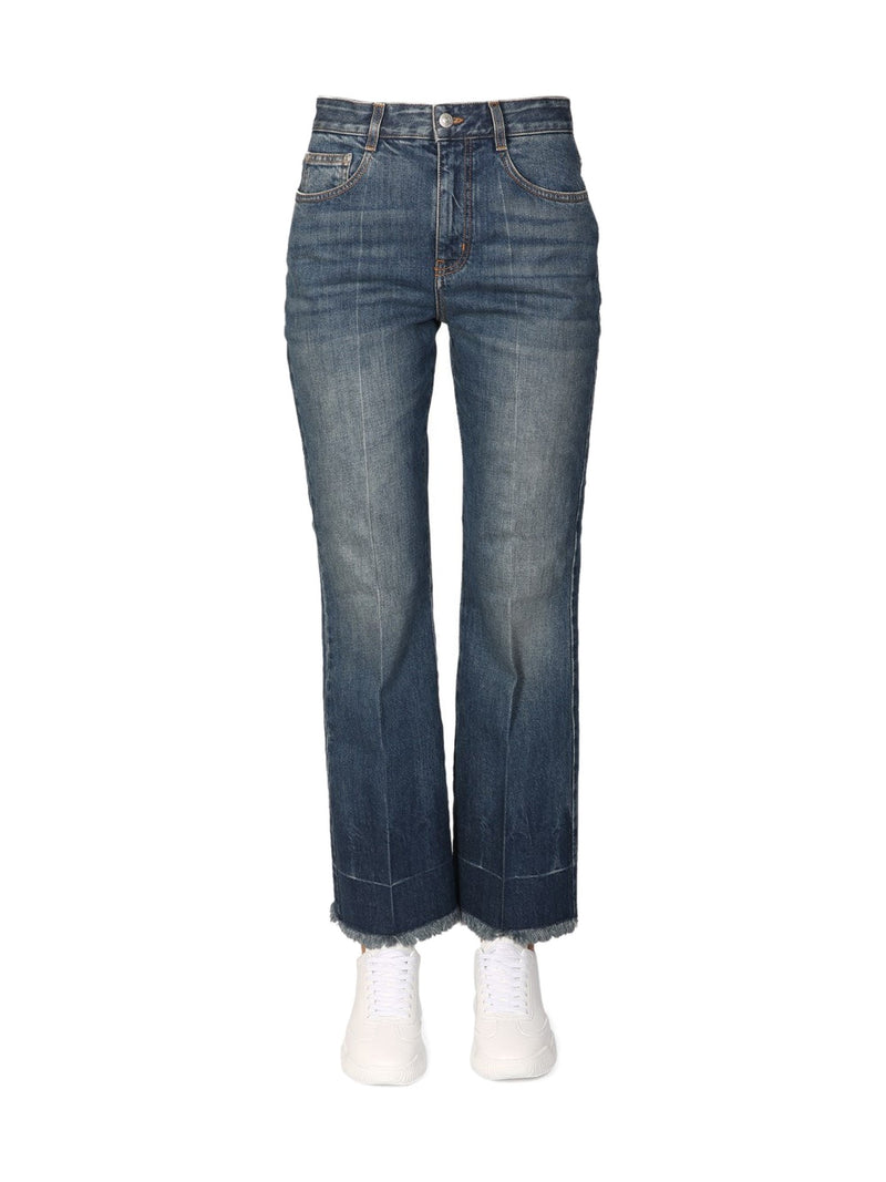 Stella McCartney Kick-Flare Jeans in Vintage Blue