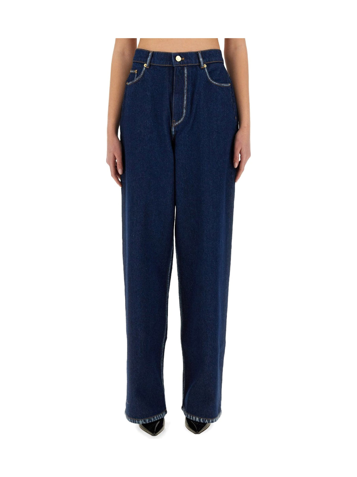 Nina Ricci Boyfriend Jeans in Dark Rinse