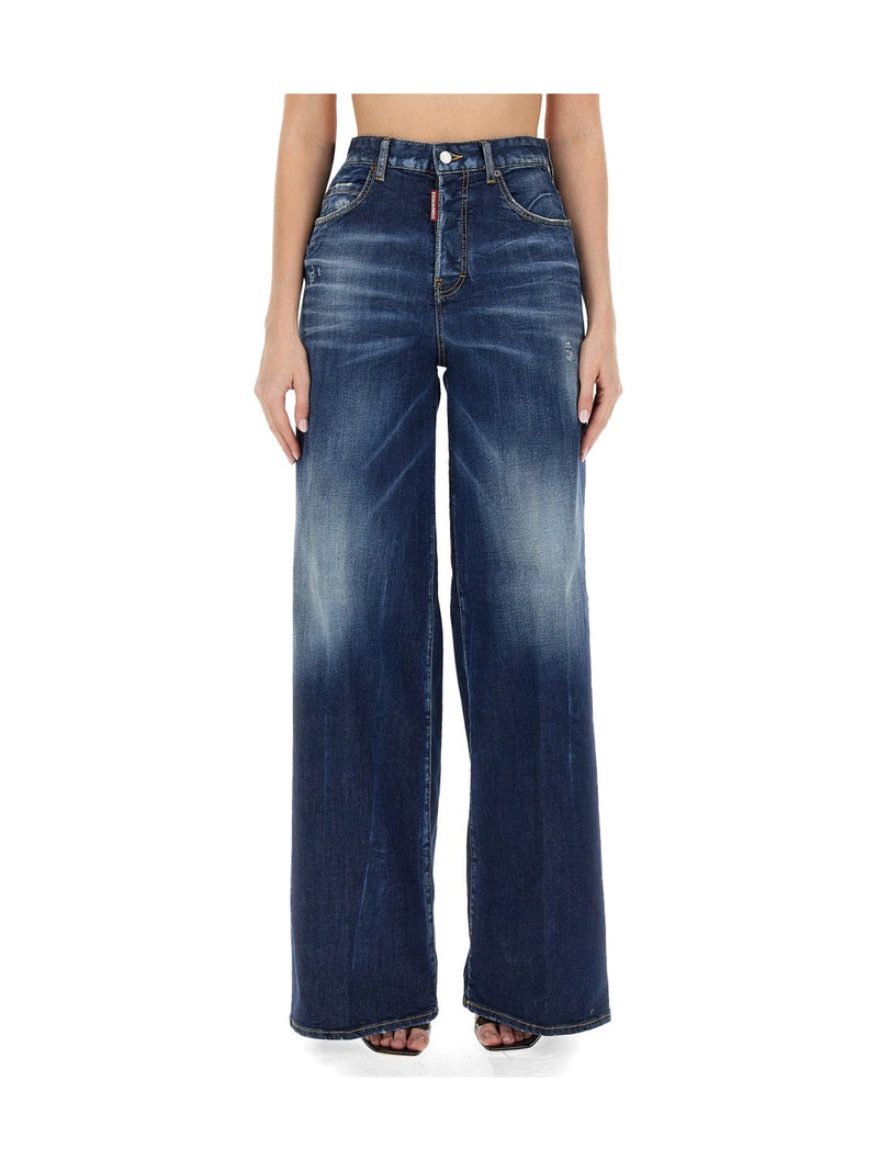 DSQUARED2 Traveller Wide-Leg Jeans