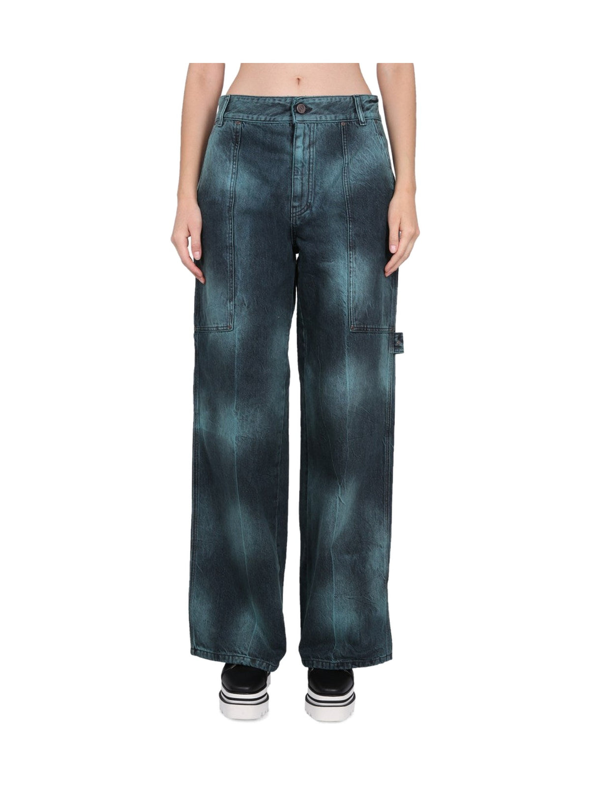 Stella McCartney Workwear Jeans in Marbled Green
