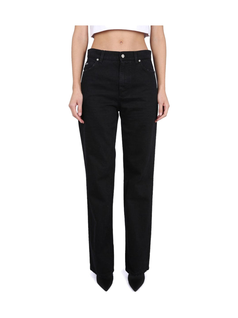 Dolce & Gabbana High-Rise Flare Jeans in Black