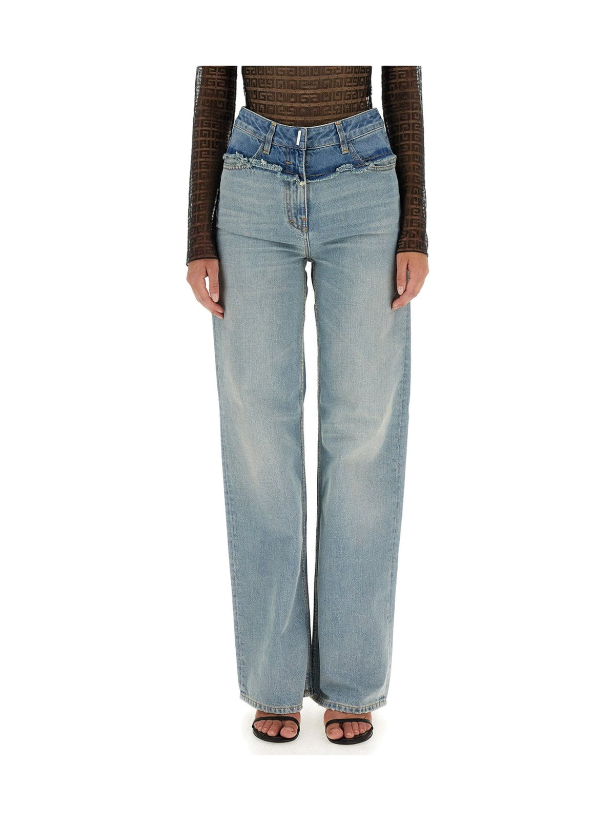 Givenchy Oversized Jeans with Double Waistband
