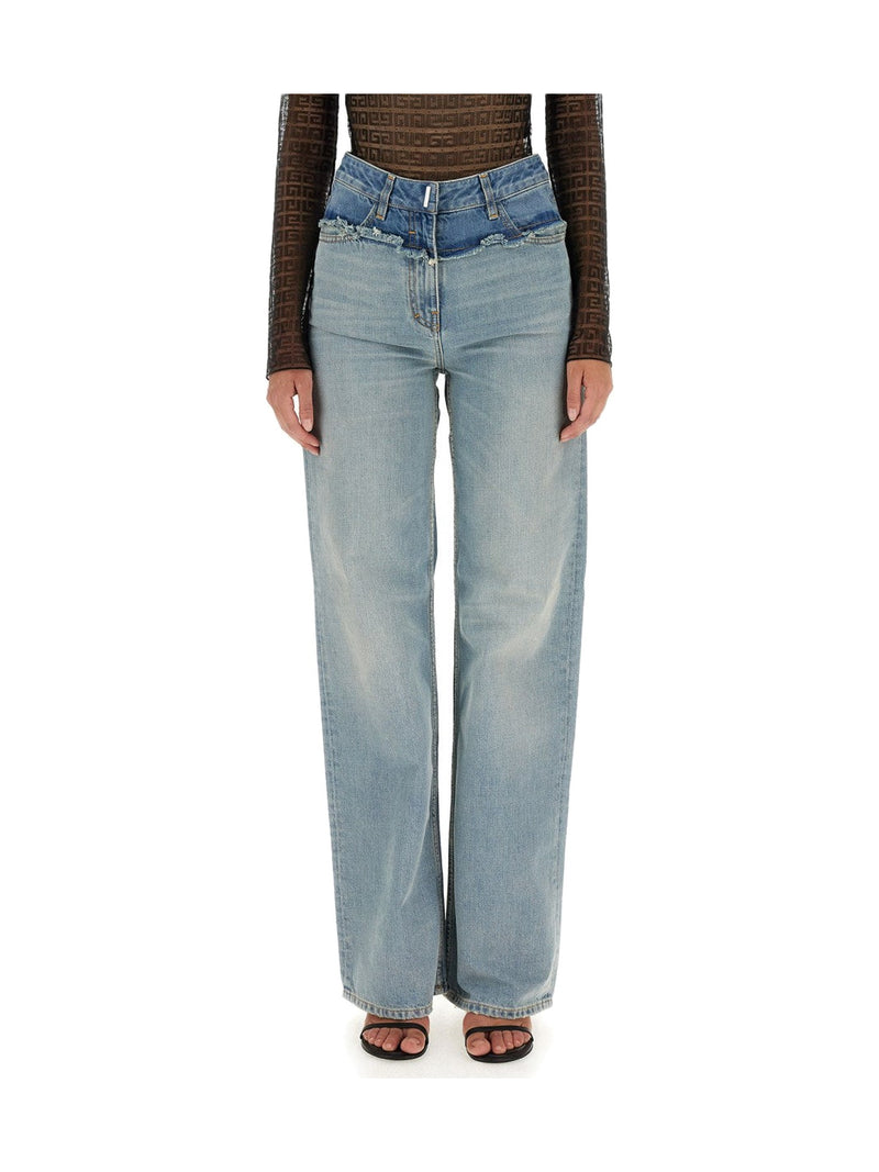 Givenchy Oversized Jeans with Double Waistband