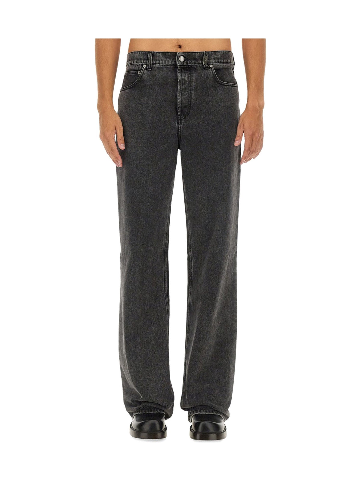 Alexander McQueen Baggy Jeans in Washed Grey