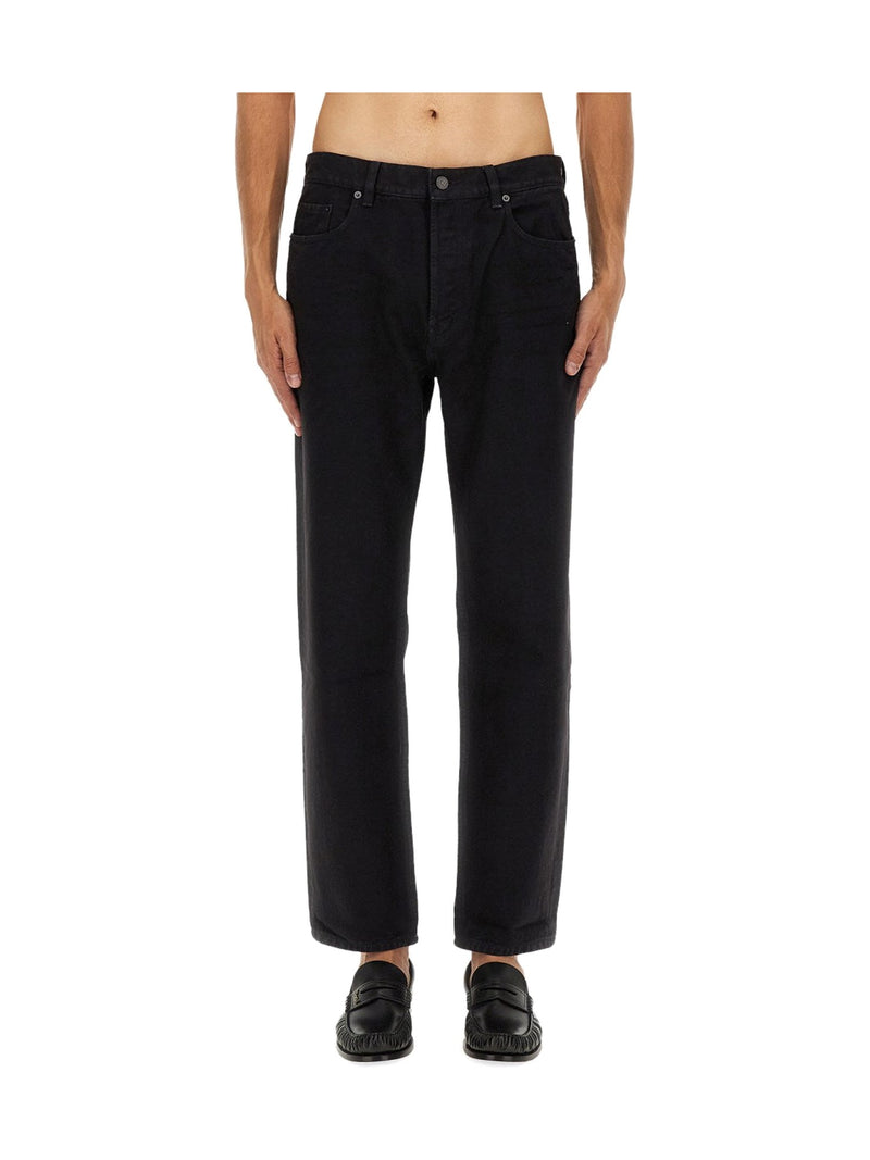 Saint Laurent Mick Straight Jeans in Black