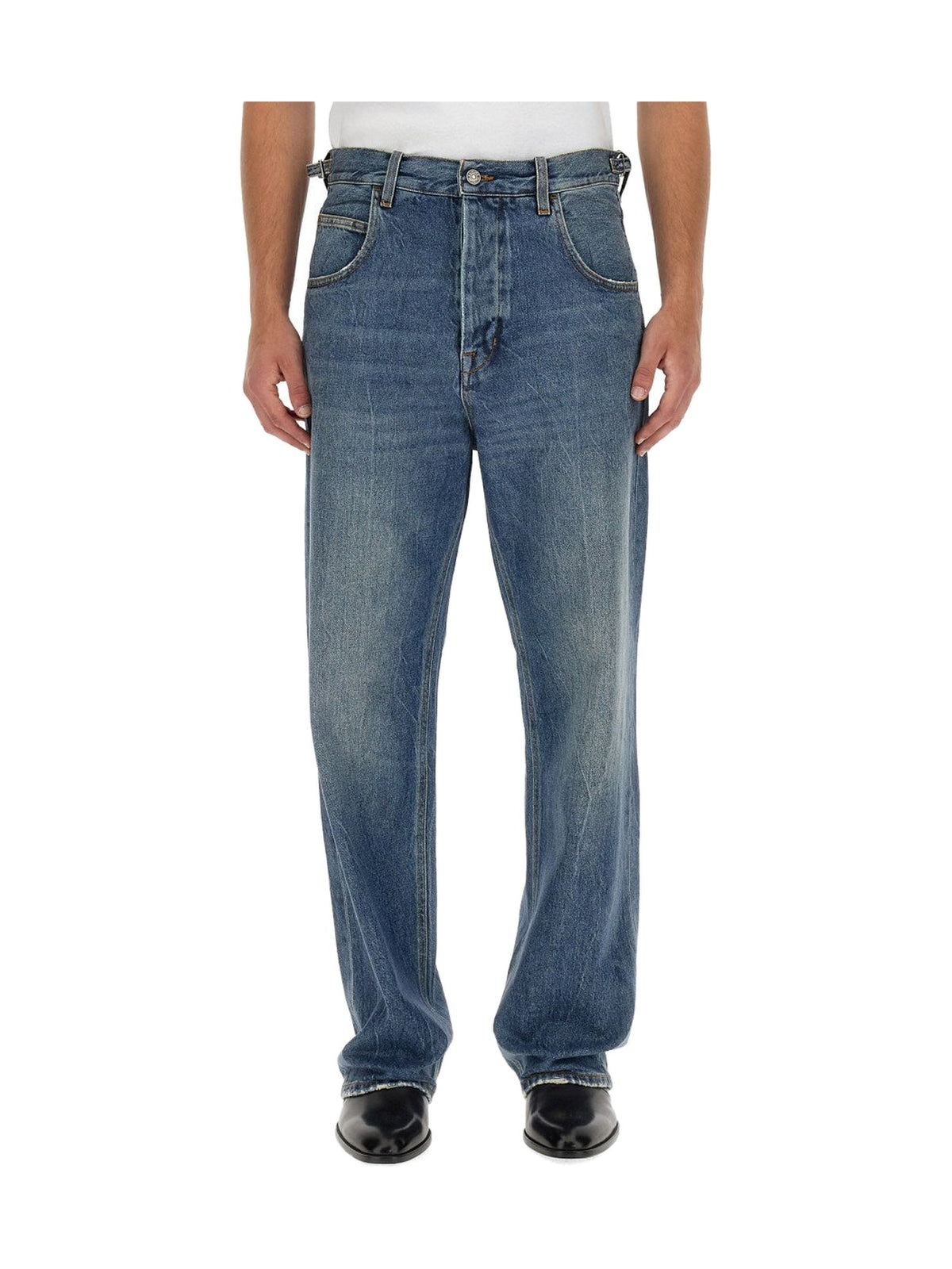 Haikure Loose Jeans in Vintage Blue