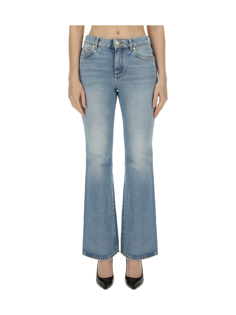 Balmain Flare Jeans in Light Blue