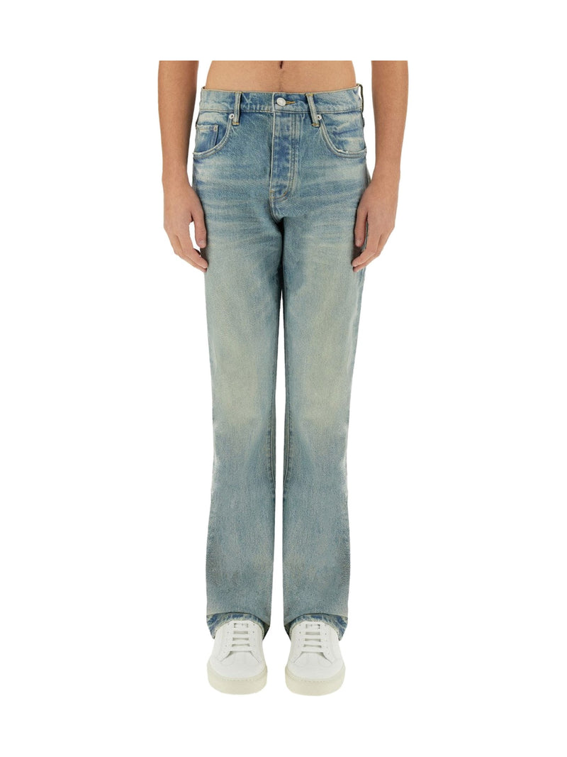 Purple Brand Coated Jeans in Light Vintage Wash