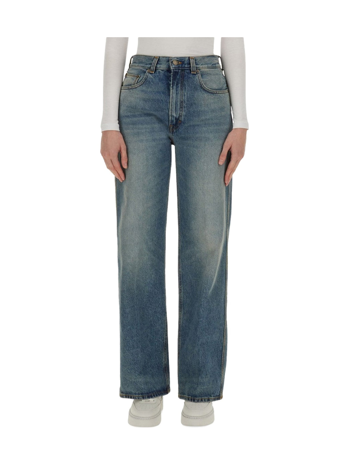 Haikure Wide Jeans in Vintage Blue