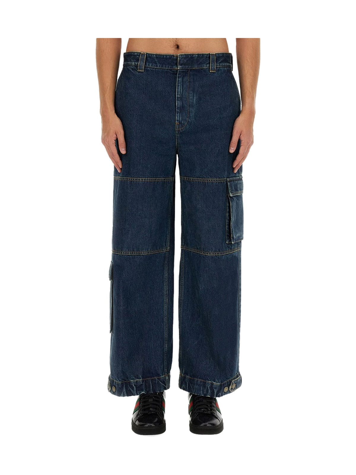 Gucci Cargo Jeans in Dark Blue