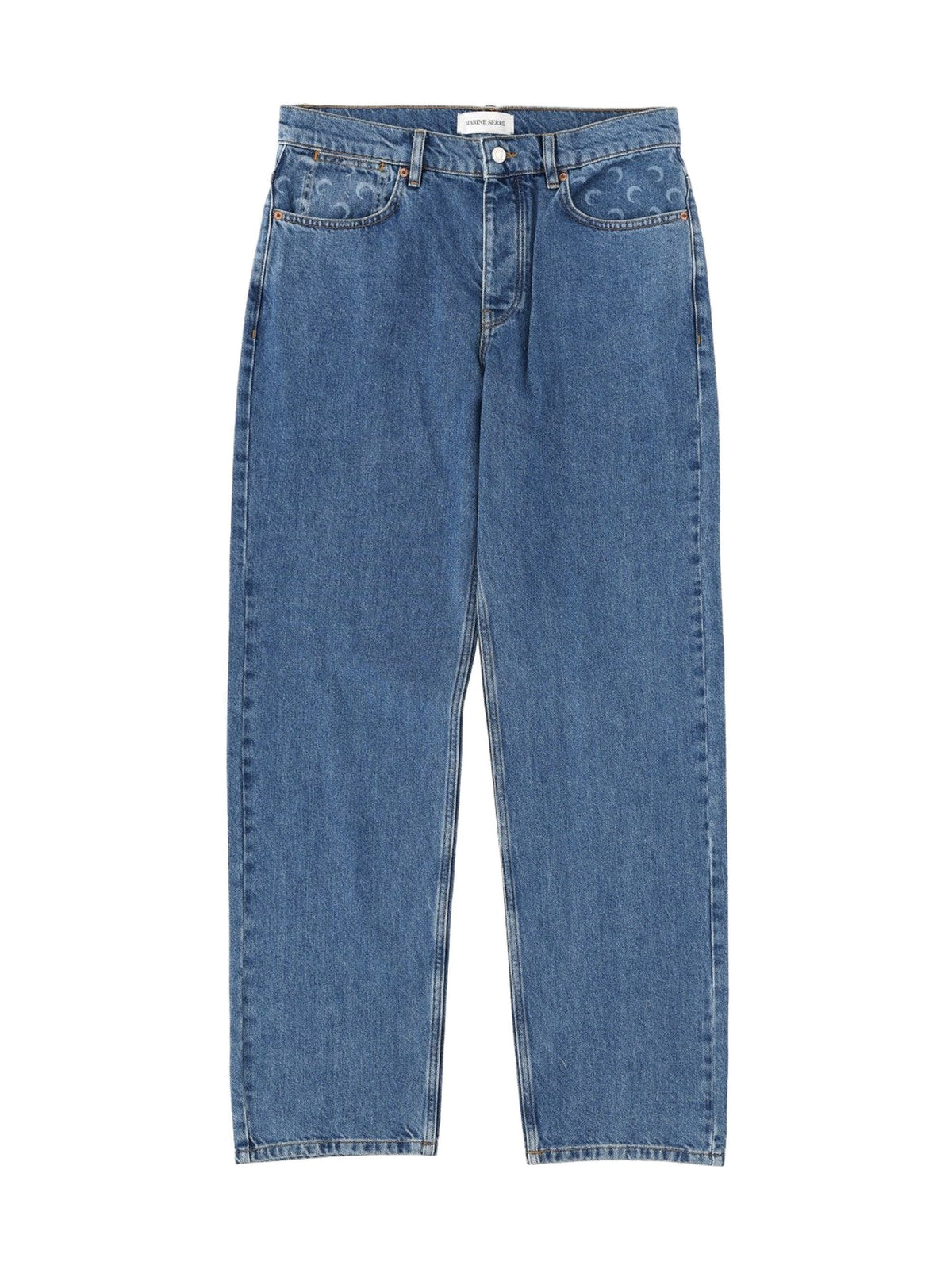 Marine Serre Moon Waxed Jeans