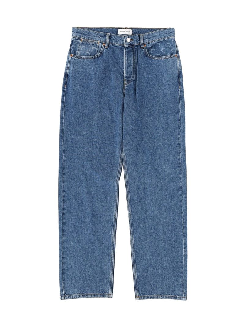 Marine Serre Moon Waxed Jeans