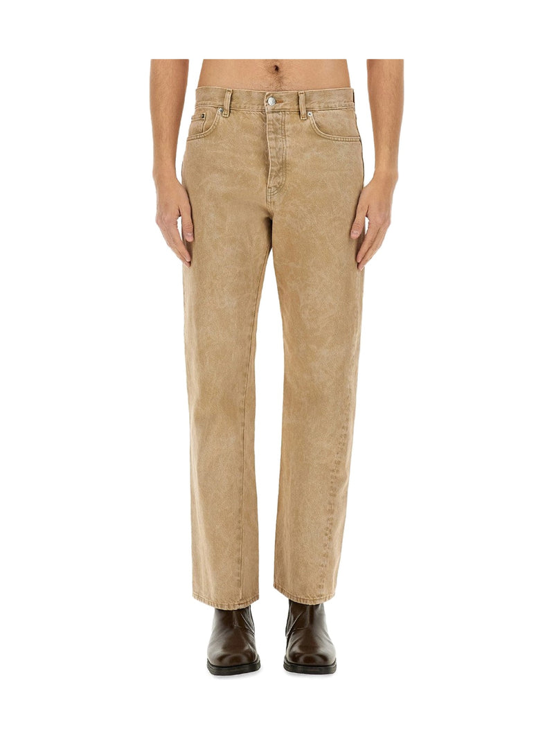 Sunflower Straight Twist Jeans in Beige