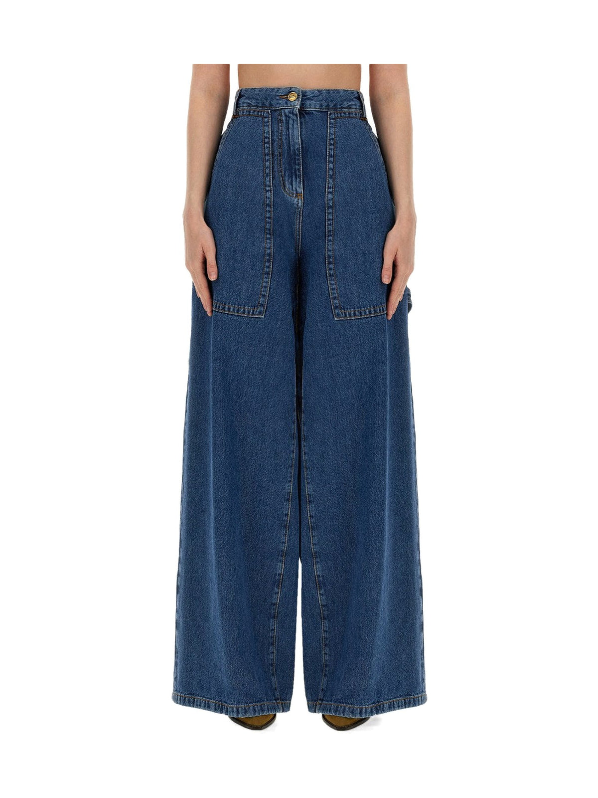 ETRO Wide-Leg Jeans with Patch Pockets