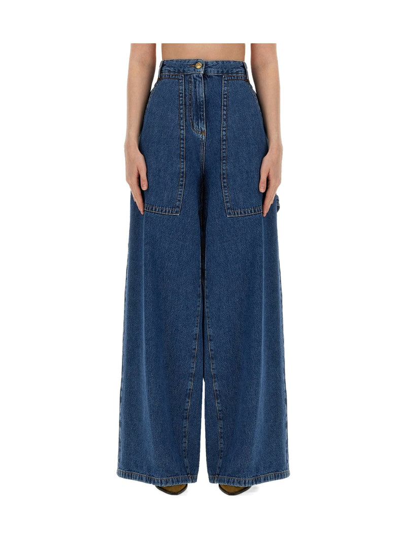 ETRO Wide-Leg Jeans with Patch Pockets