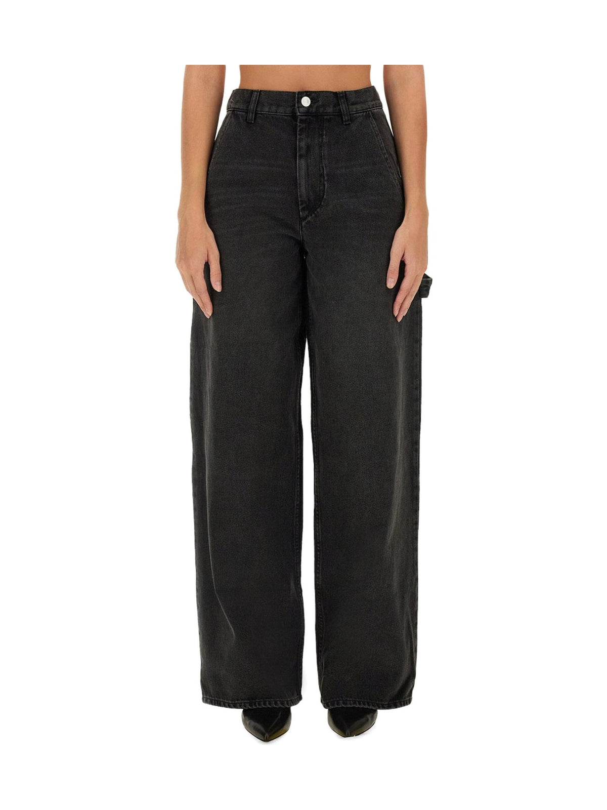 MARANT ÉTOILE Solene Wide Jeans in Black