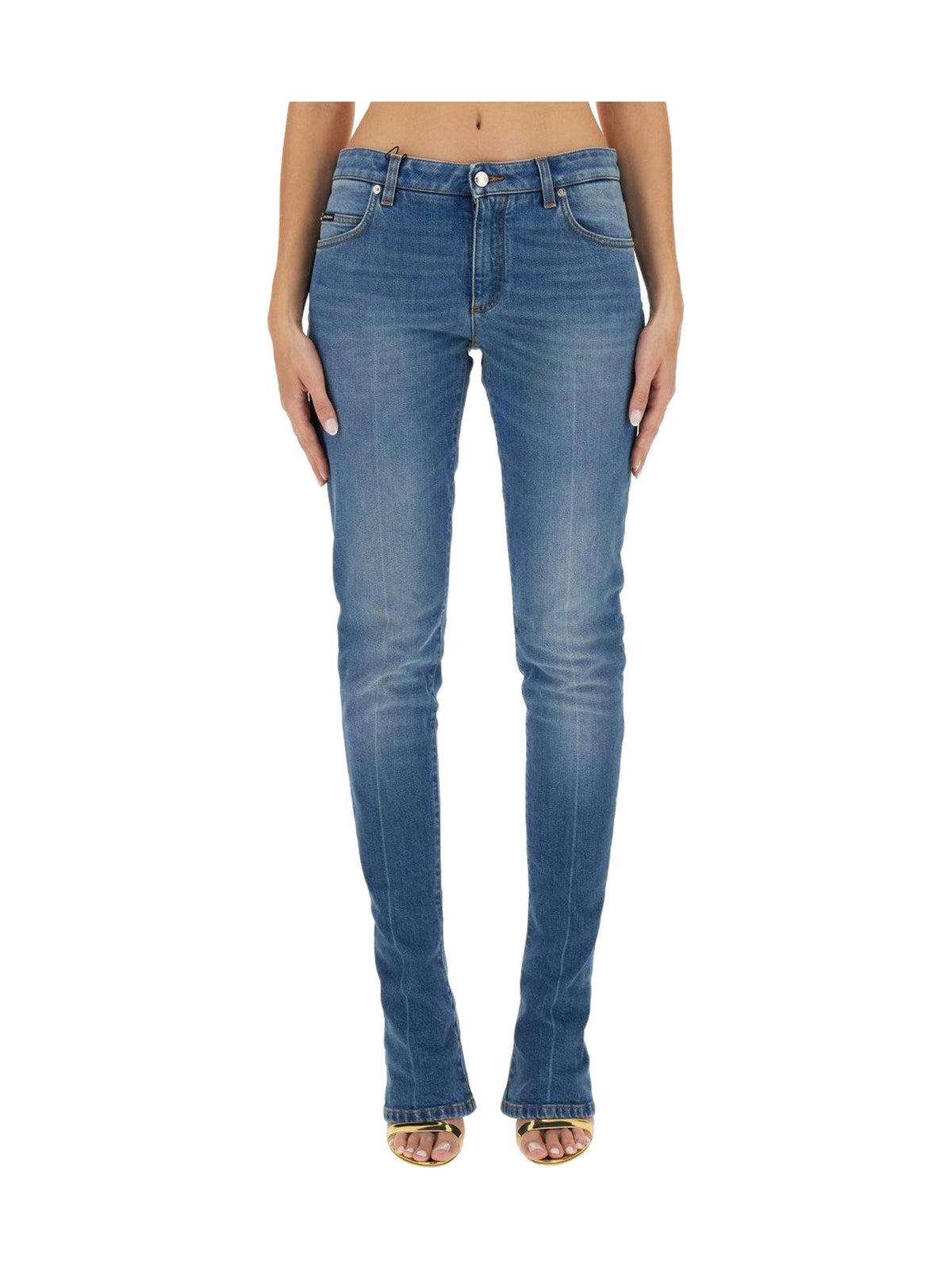 Dolce & Gabbana Skinny Jeans in Mid Blue