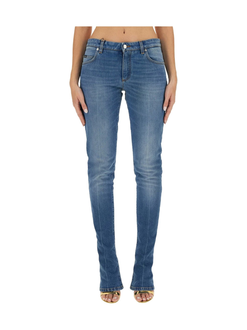 Dolce & Gabbana Skinny Jeans in Mid Blue