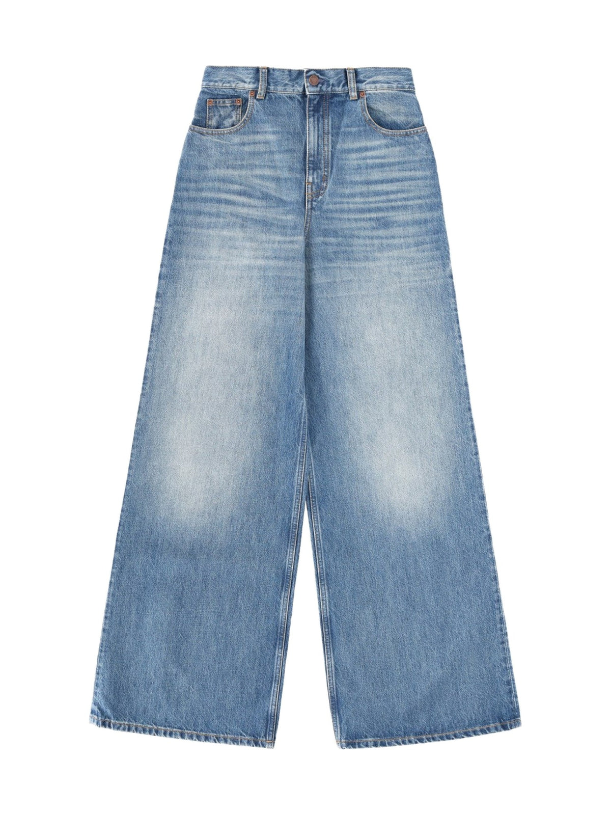 Chloé Wide-Leg Jeans in Faded Blue