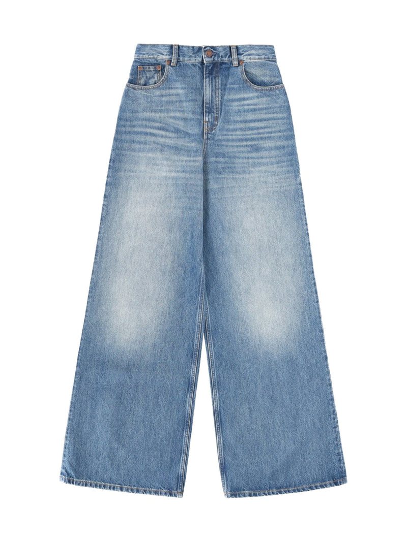 Chloé Wide-Leg Jeans in Faded Blue