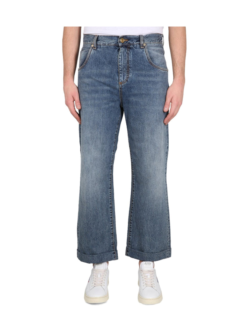 ETRO Five-Pocket Jeans with Turn-Ups