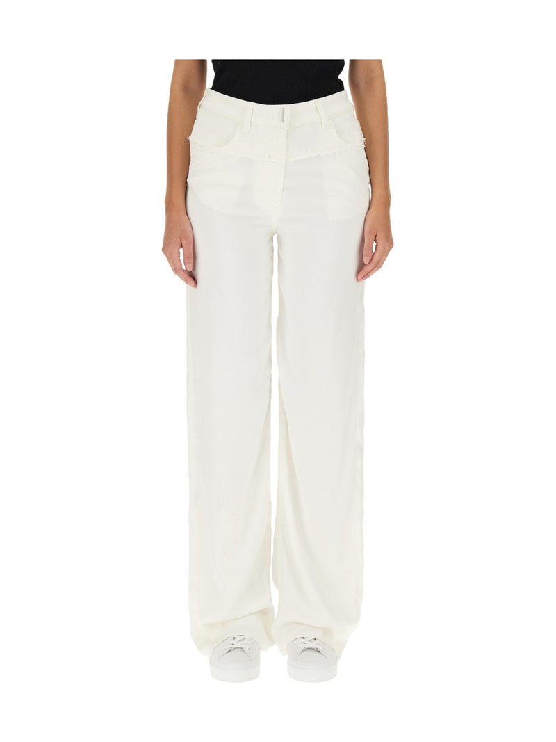 Givenchy Oversized Wide Jeans in White