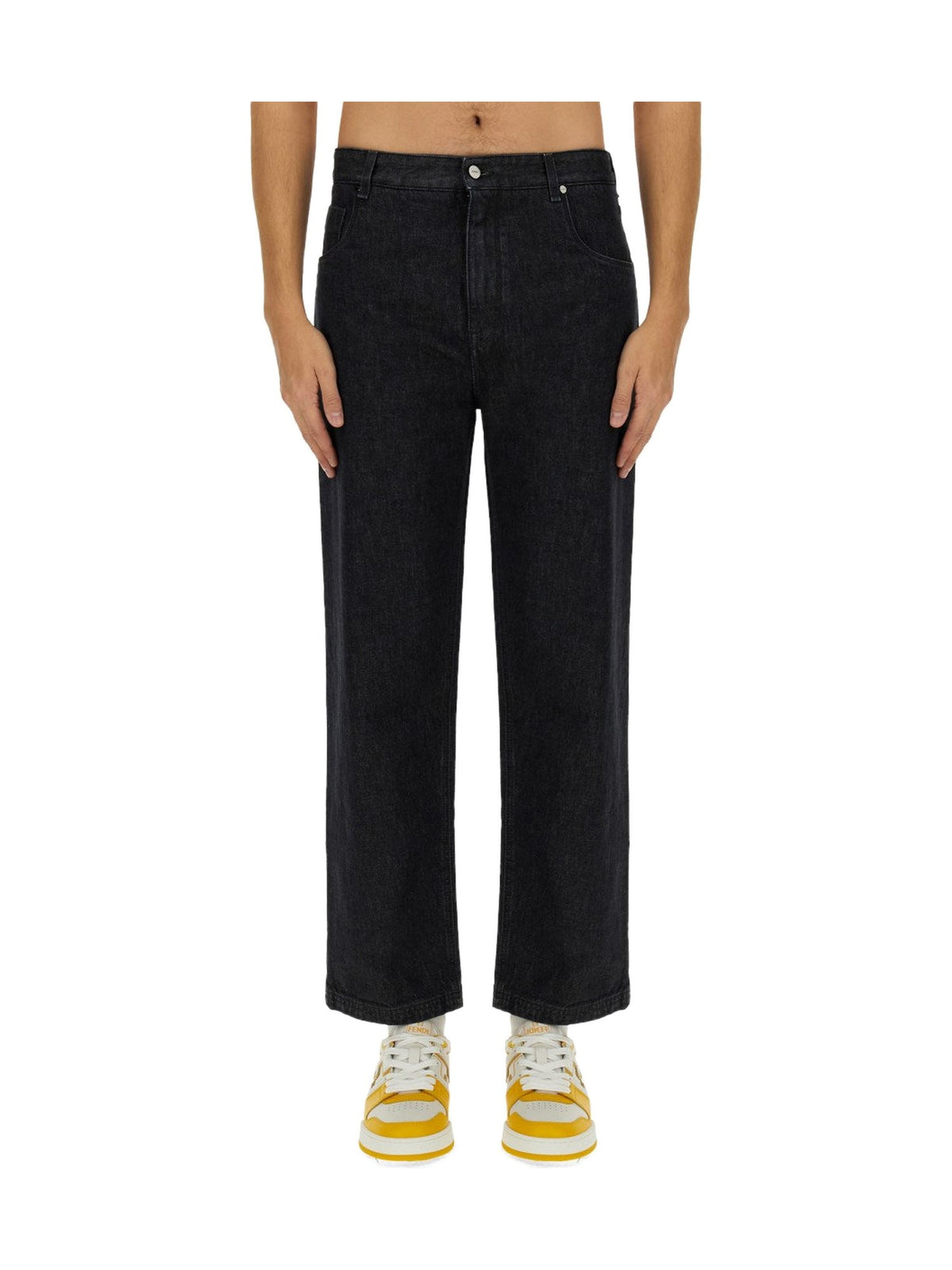 FENDI Straight Jeans in Black