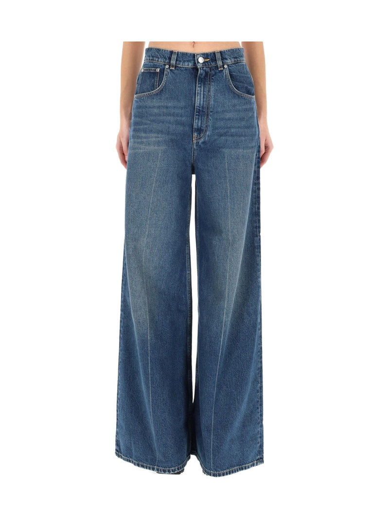 Stella McCartney High-Rise Wide-Leg Jeans