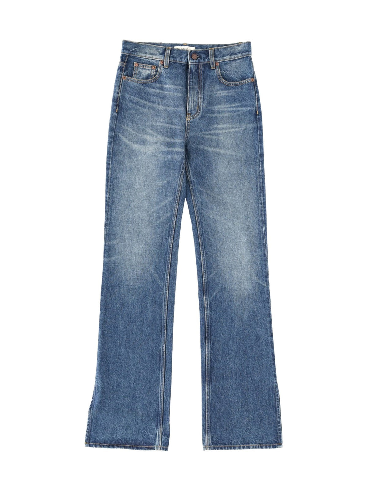 Chloé Relaxed Straight Jeans in Vintage Mid Blue