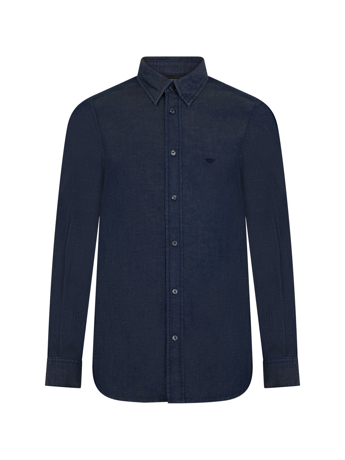 Emporio Armani Denim Shirt in Deep Blue
