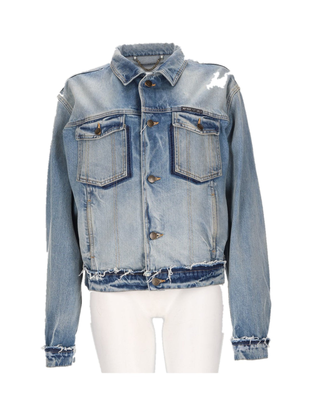 Maison Margiela Raw-Hem Denim Jacket