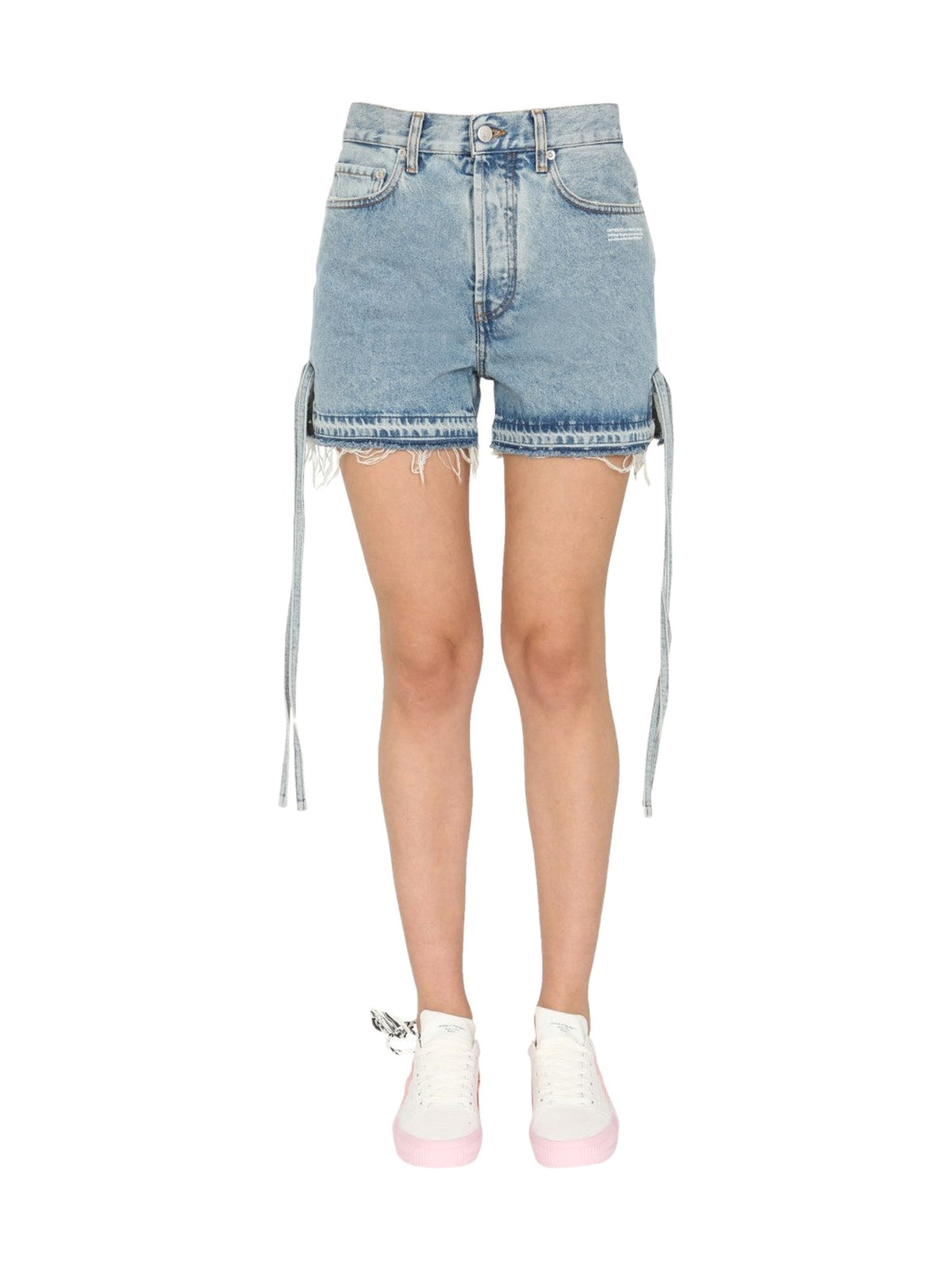 OFF-WHITE Tie-Side Denim Shorts