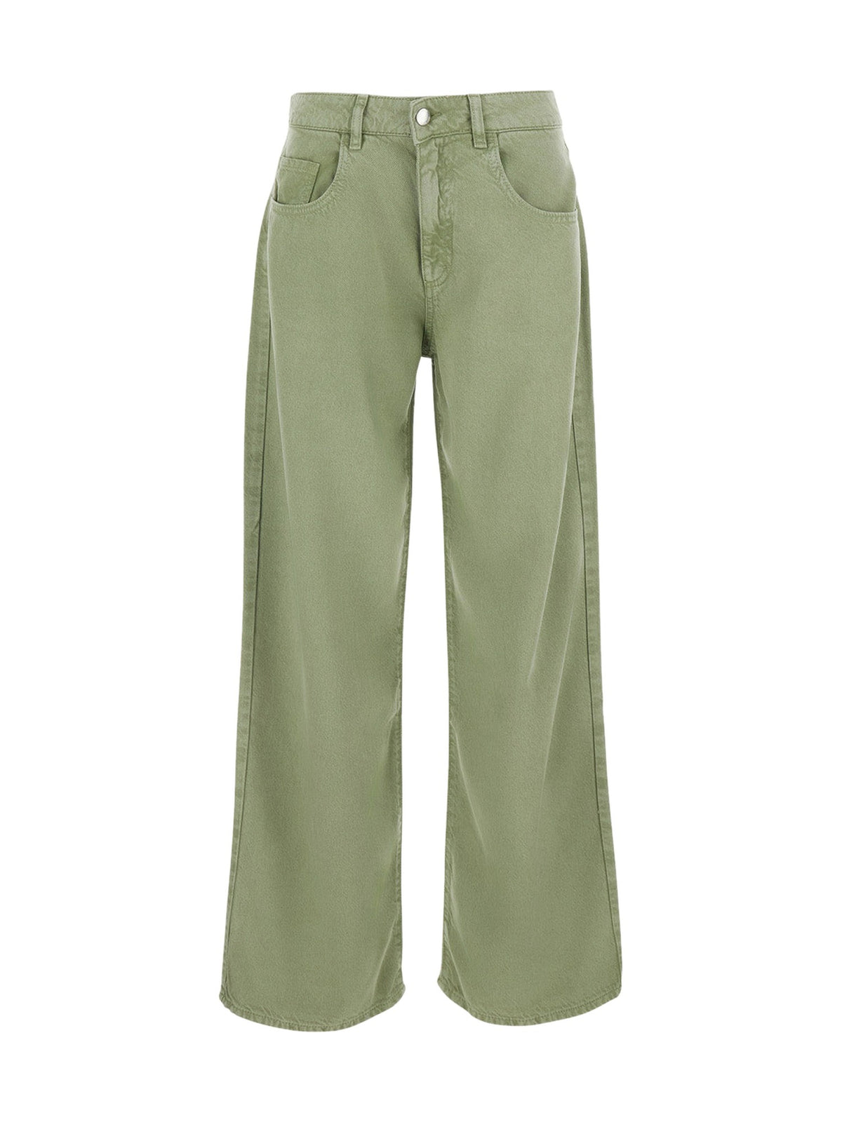 ICON DENIM Wide Jeans in Bleached Green