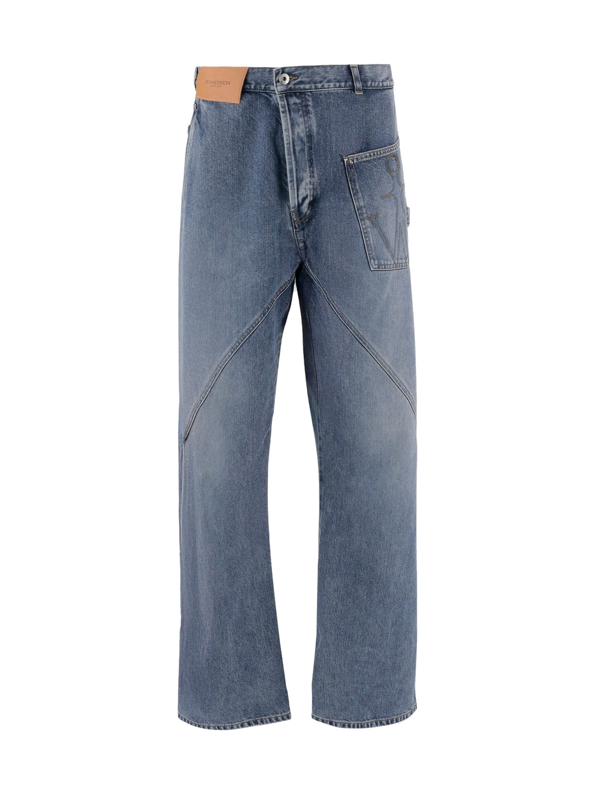 JW Anderson Twisted Seam Jeans with Logo Patch