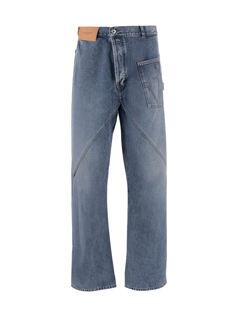 JW Anderson Twisted Seam Jeans with Logo Patch