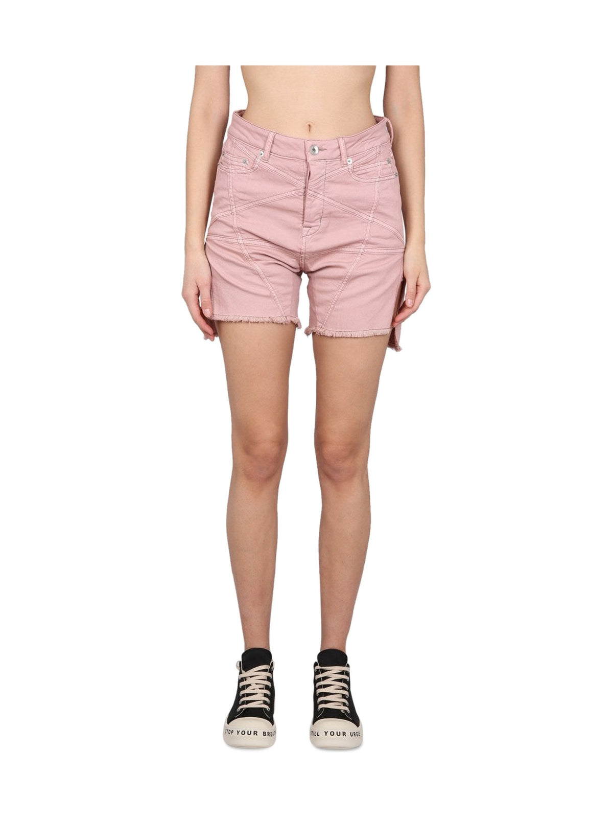 Rick Owens DRKSHDW Denim Shorts in Pink