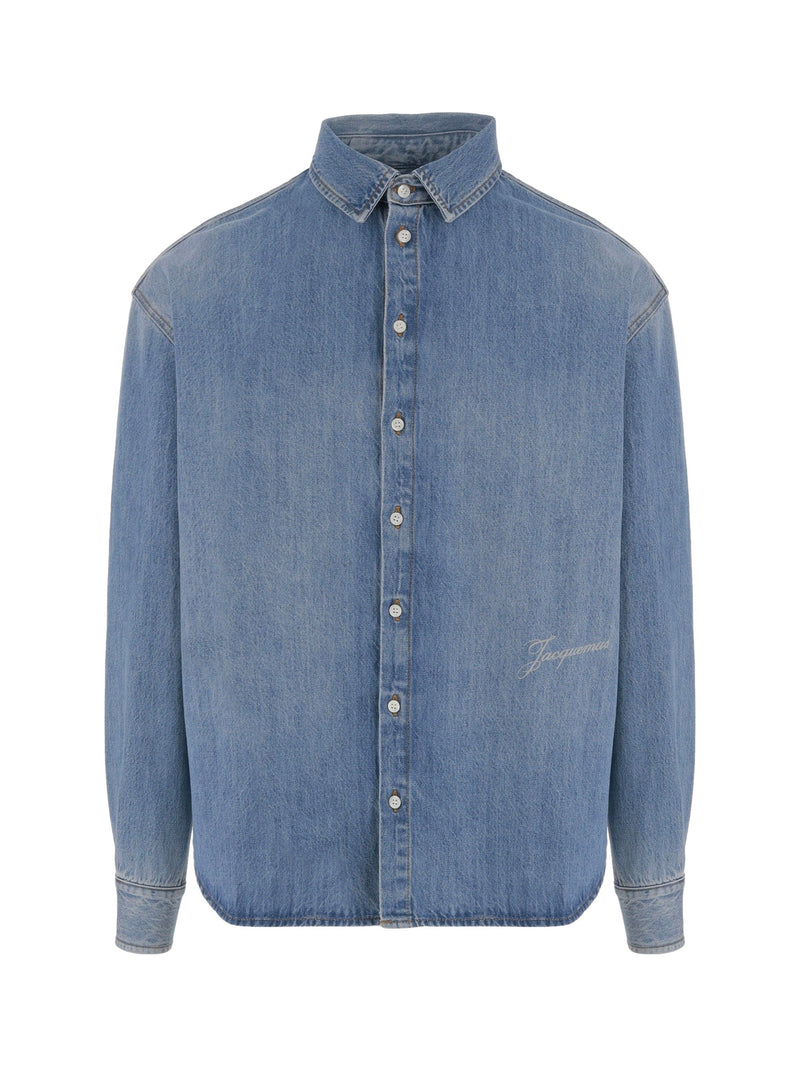 Jacquemus Light Denim Shirt with J Loop