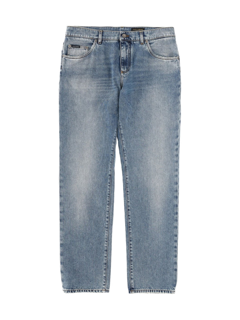 Dolce & Gabbana Straight Jeans in Light Blue